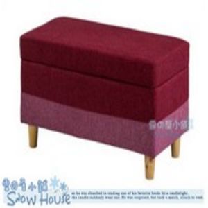 R470-04 K-4紅色麻布掀蓋式置物椅(布面)/收納椅/單人沙發/穿鞋椅